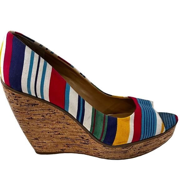 Nine West Twillow textile uppers awning multi stripe. Size 8’9.5 - Picture 4 of 10